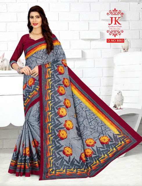 Jk Tulsi 8 Casual Daily Wear Cotton Printed Saree Collection